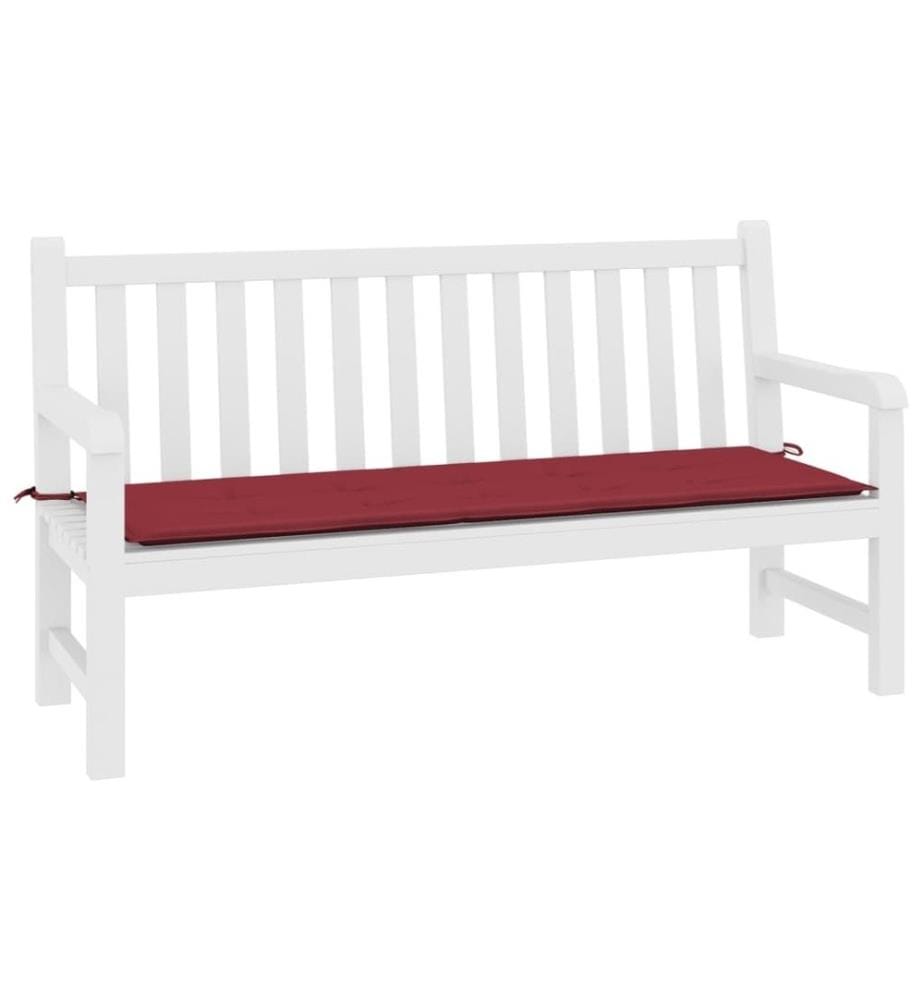 Gartenbank-Auflage Weinrot 200x50x3 cm Oxford-Gewebe