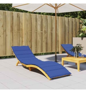 Coussin de chaise longue bleu royal 200x60x3 cm tissu oxford