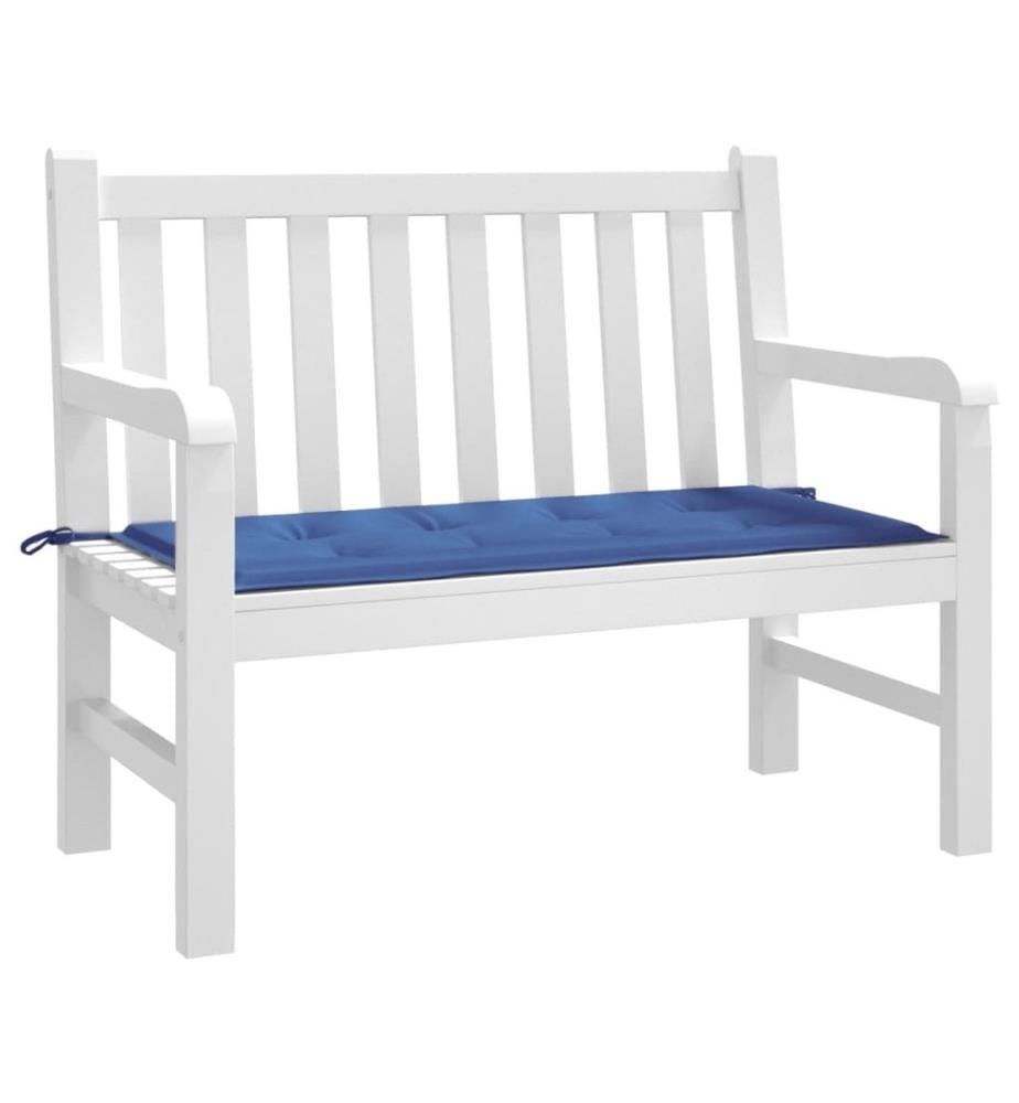 Coussin de banc de jardin bleu royal 100x50x3 cm tissu oxford