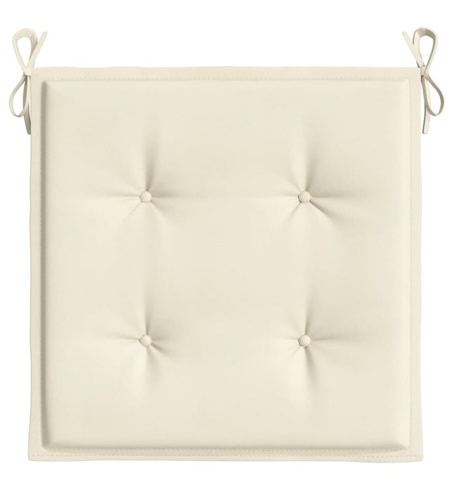 Gartenstuhl-Kissen 6 Stk. Creme 50x50x3 cm Oxford-Gewebe