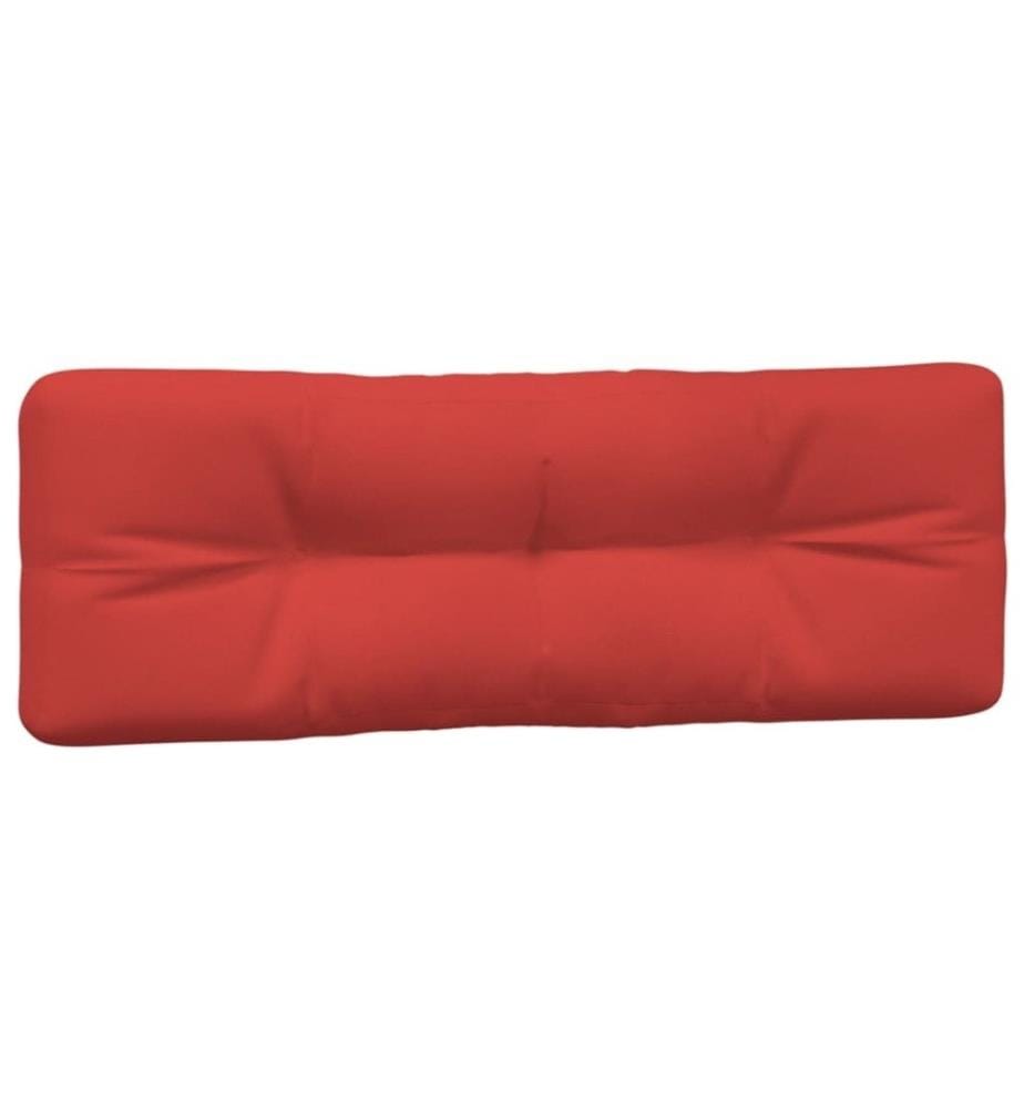 Coussins de palette 3 pcs rouge tissu