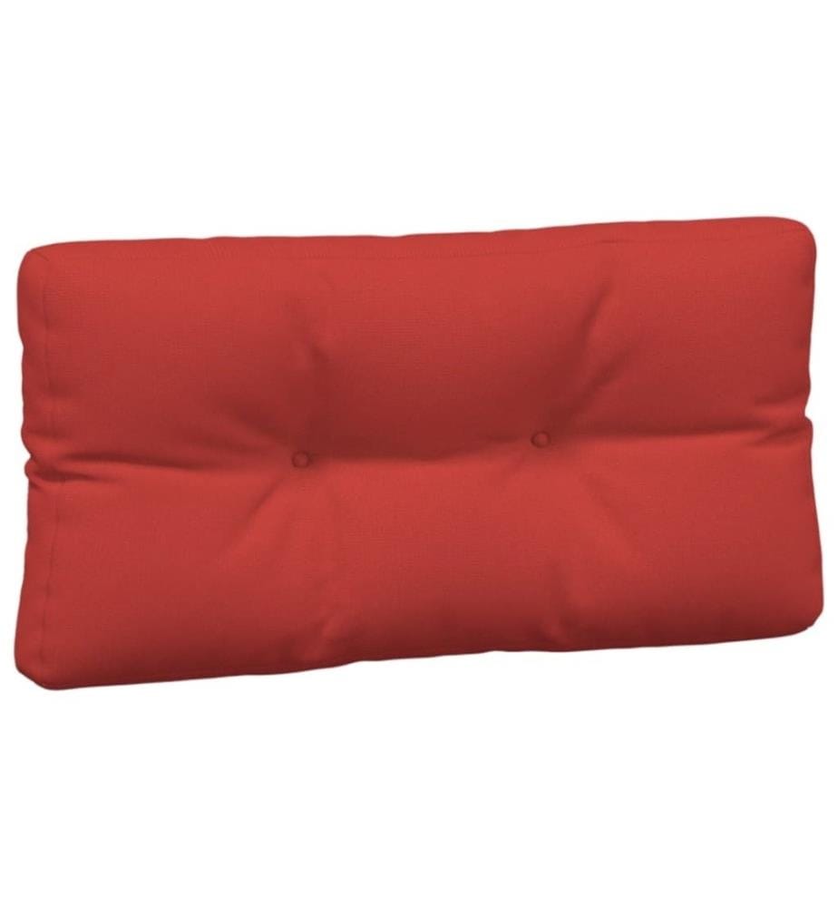 Coussins de palette 3 pcs rouge tissu