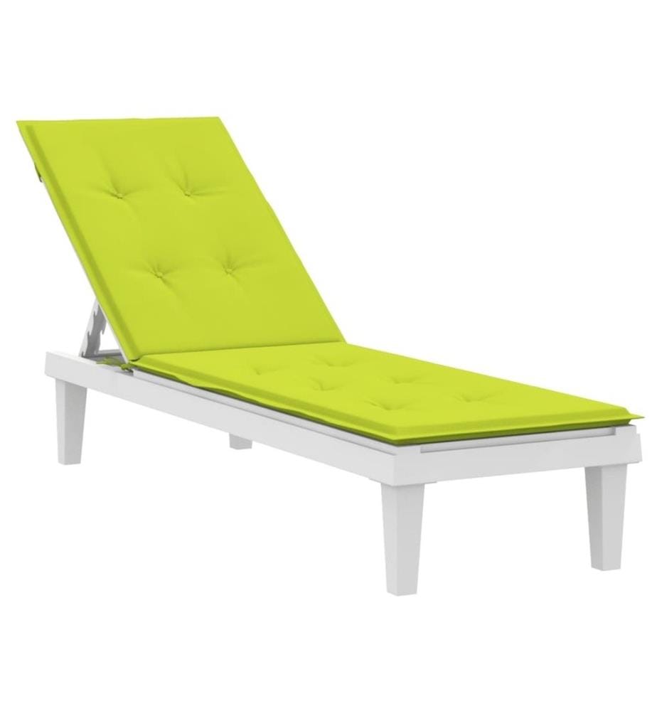 Coussin de chaise de terrasse vert vif (75+105)x50x3 cm