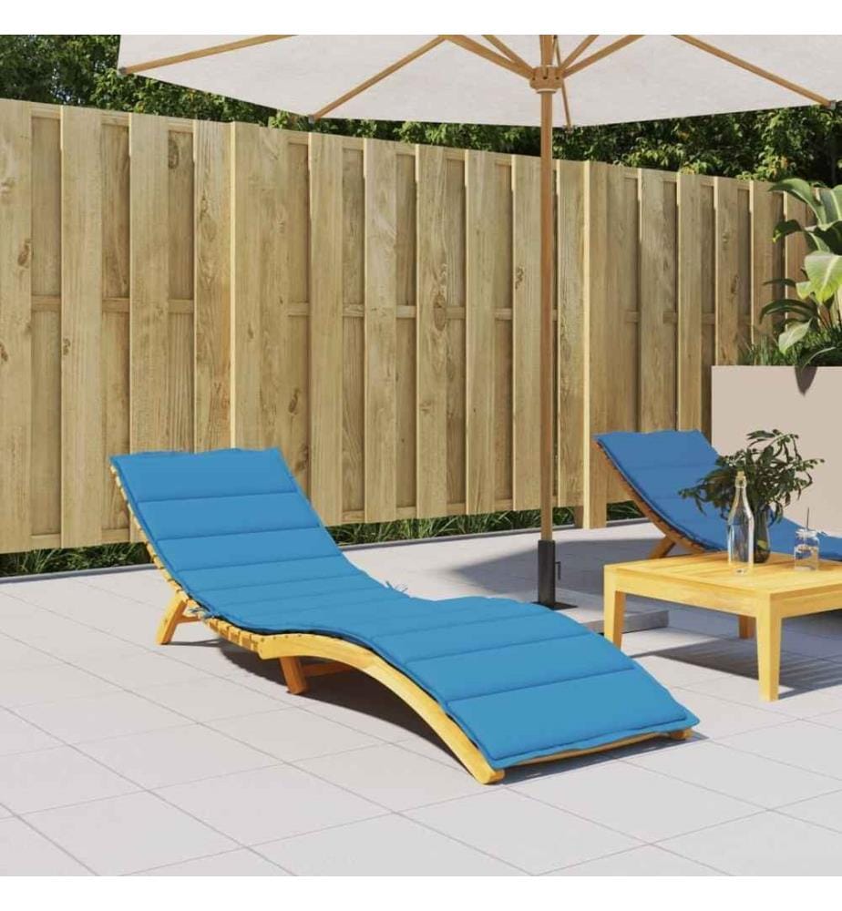 Sonnenliegen-Auflage Blau 200x50x3 cm Oxford-Gewebe