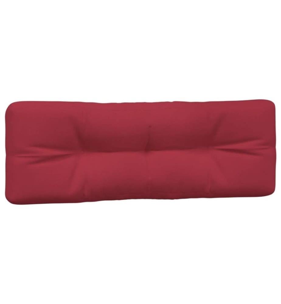 Coussins de palette 5 pcs rouge bordeaux tissu