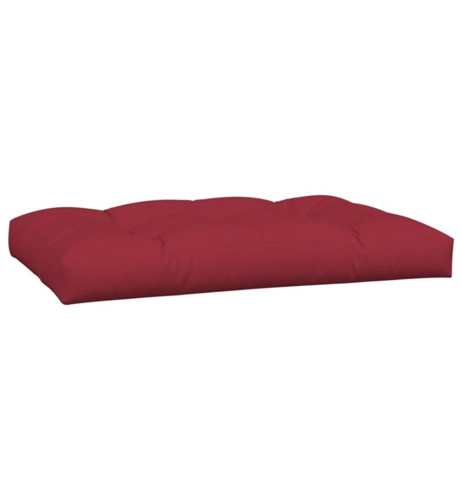 Coussins de palette 5 pcs rouge bordeaux tissu