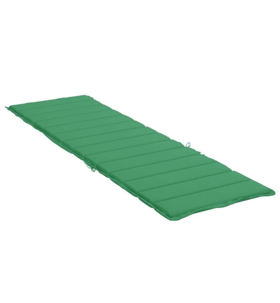 Coussin de chaise longue vert 200x60x3 cm tissu oxford
