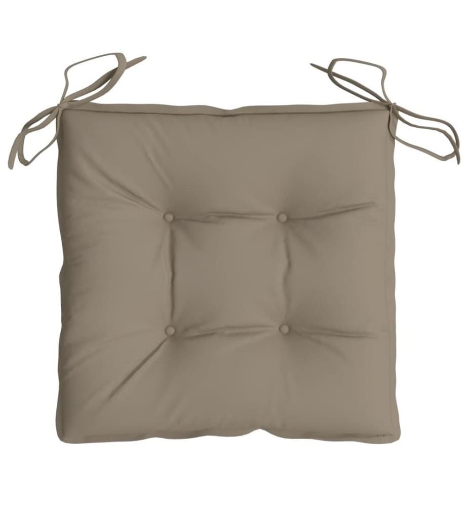 Stuhlkissen 4 Stk. Taupe 40x40x7 cm Oxford-Gewebe