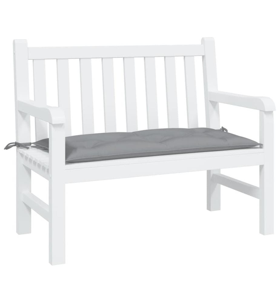Gartenbank-Auflage Grau 100x50x7 cm Oxford-Gewebe