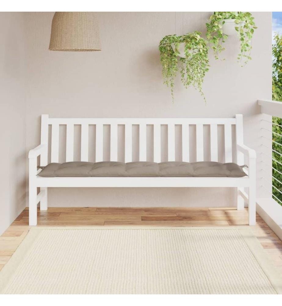 Gartenbank-Auflage Taupe 180x50x7 cm Oxford-Gewebe