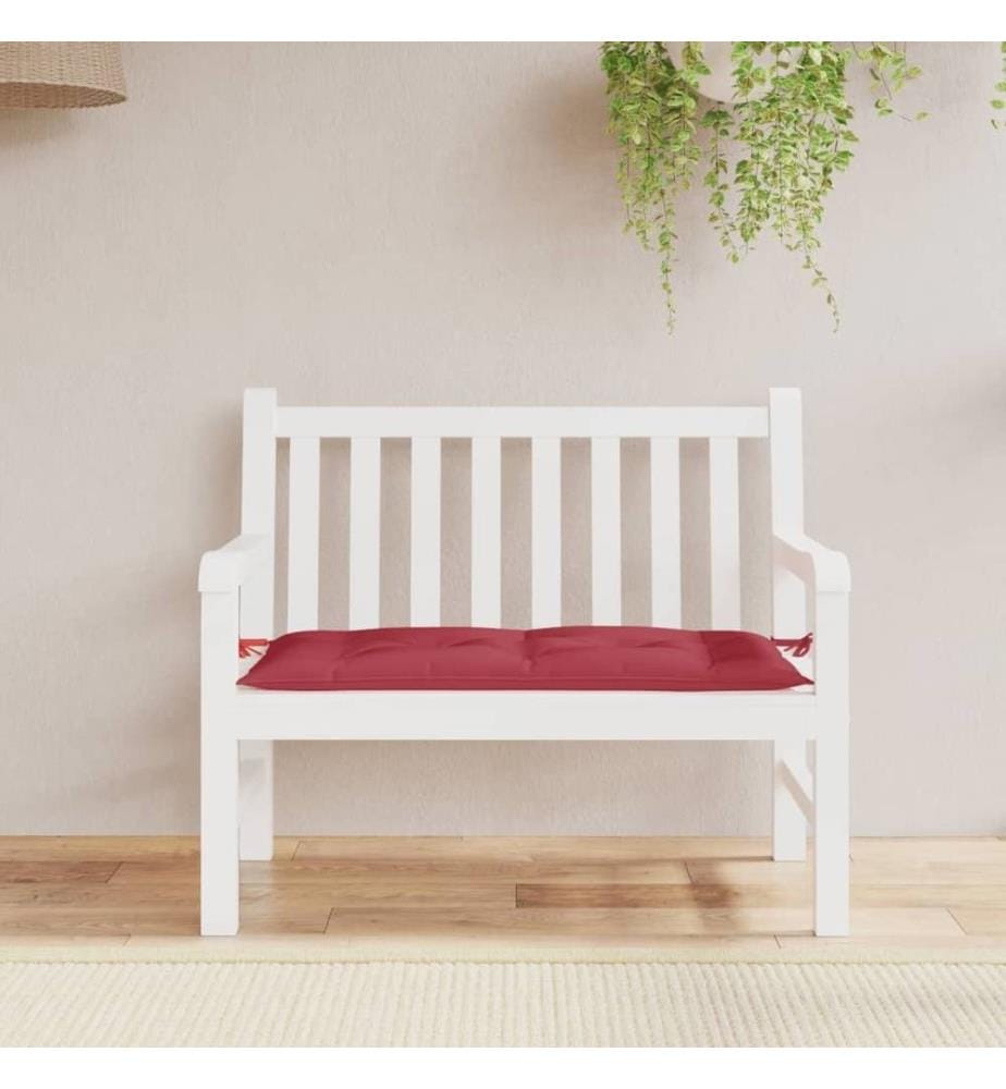Gartenbank-Auflage Weinrot 100x50x7 cm Oxford-Gewebe