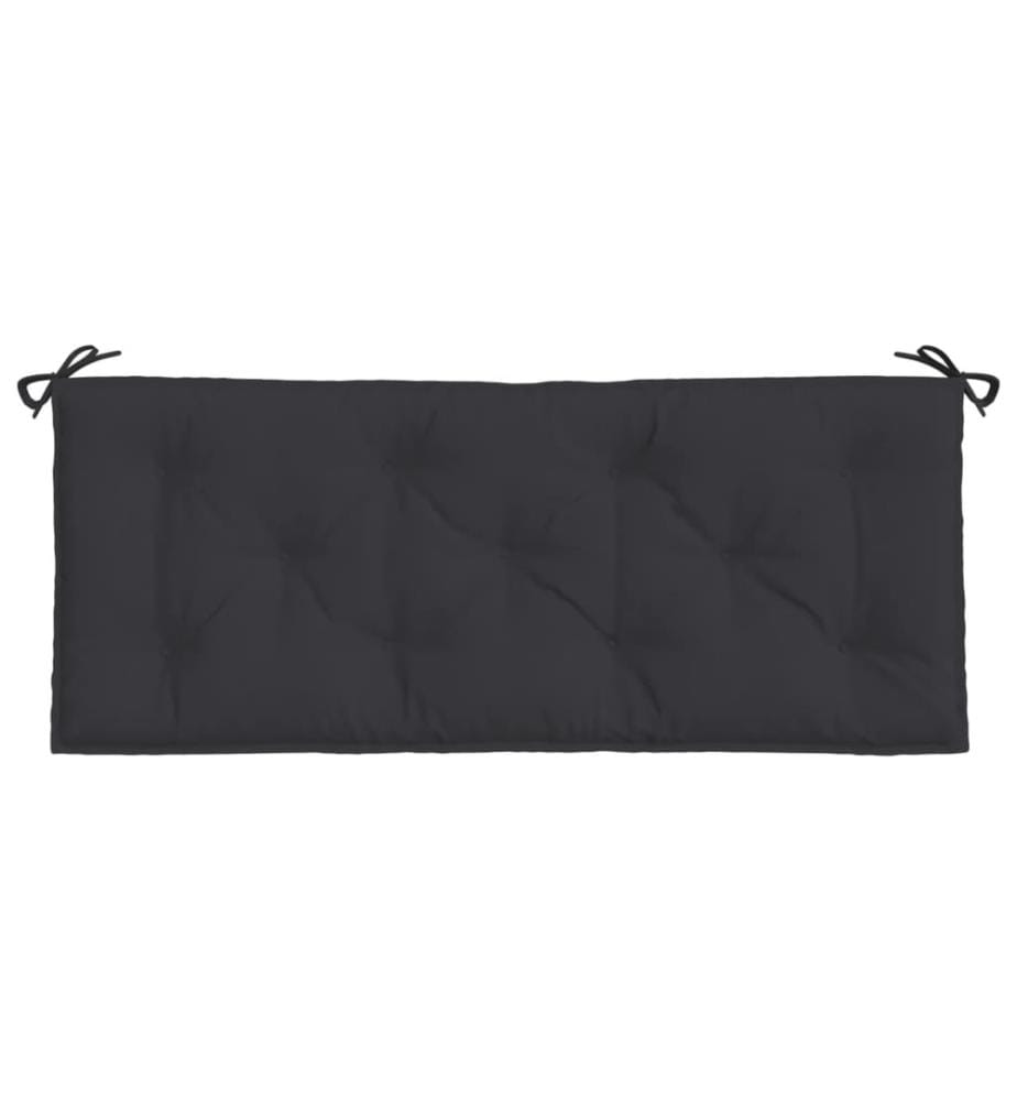 Gartenbank-Auflage Schwarz 120x50x7 cm Oxford-Gewebe