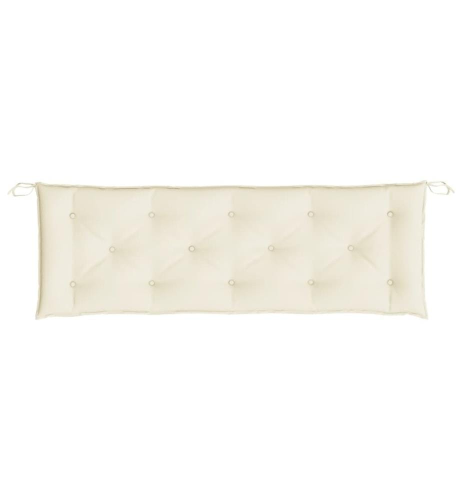 Gartenbank-Auflage Cremeweiss 150x50x7 cm Oxford-Gewebe