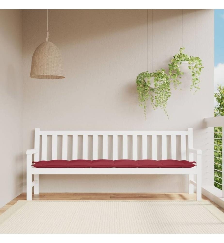 Gartenbank-Auflage Weinrot 200x50x7 cm Oxford-Gewebe