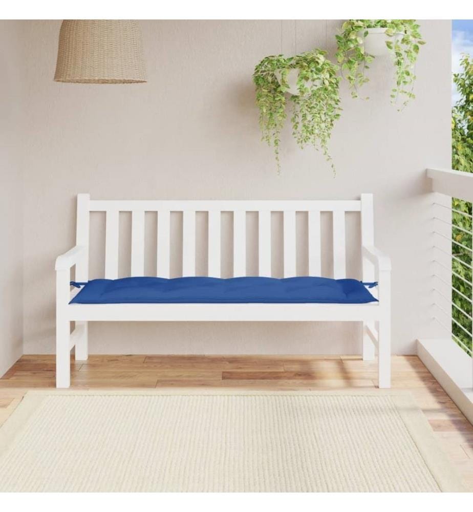 Gartenbank-Auflage Blau 150x50x7 cm Oxford-Gewebe