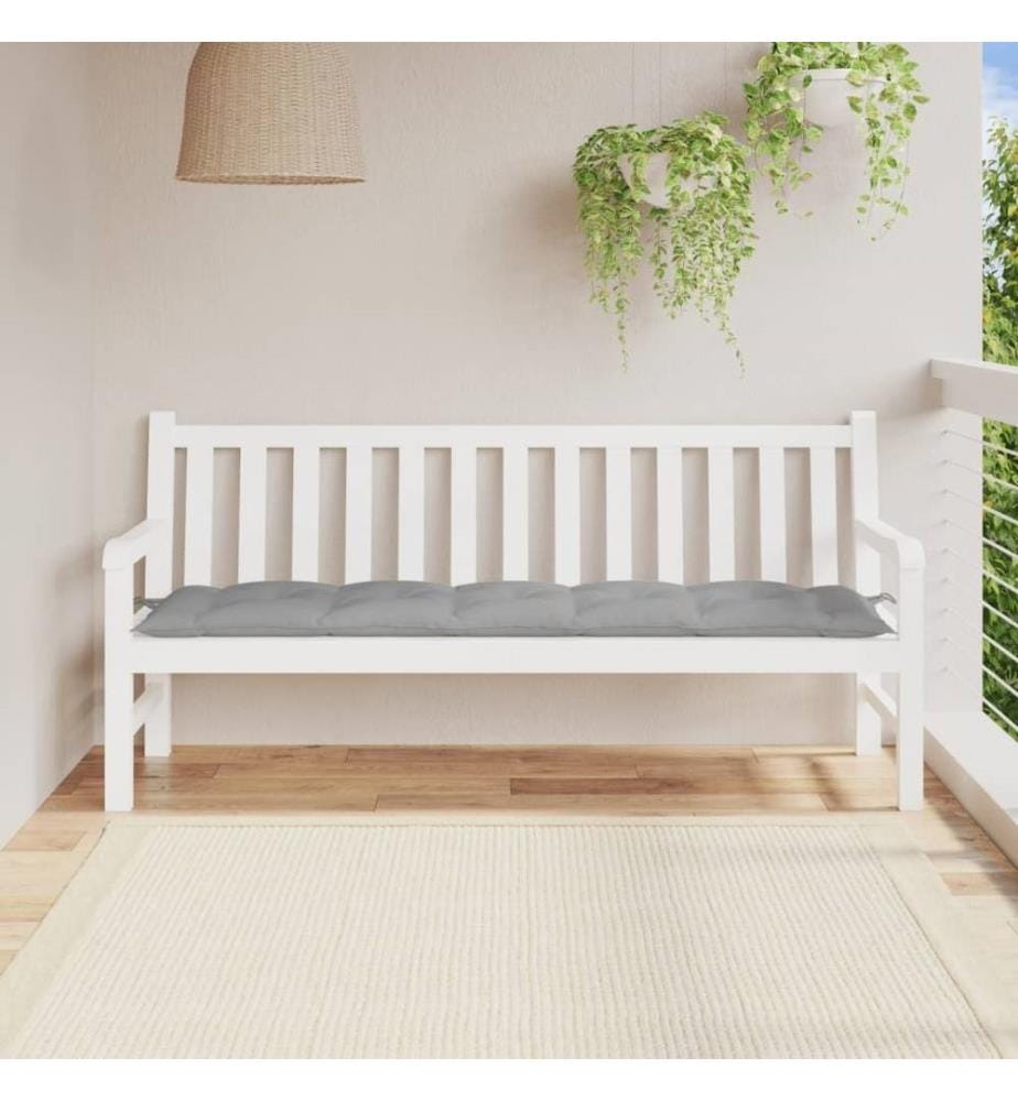 Gartenbank-Auflage Grau 180x50x7 cm Oxford-Gewebe
