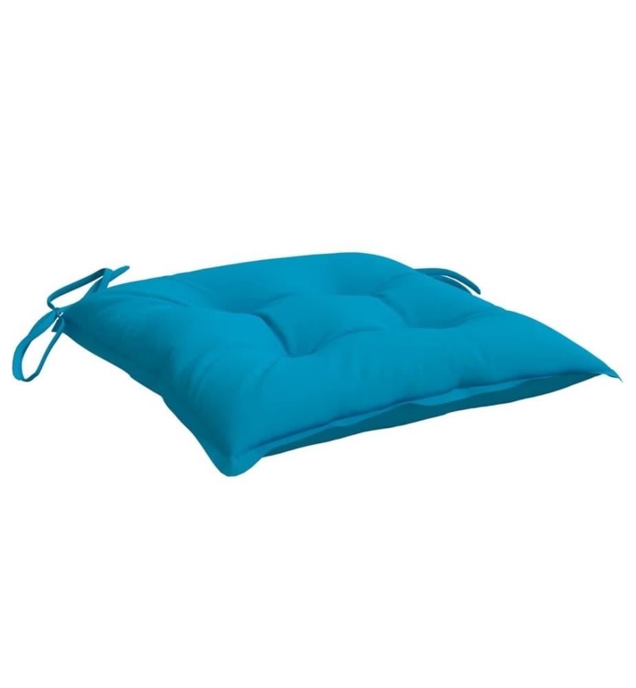 Stuhlkissen 4 Stk. Hellblau 40x40x7 cm Oxford-Gewebe