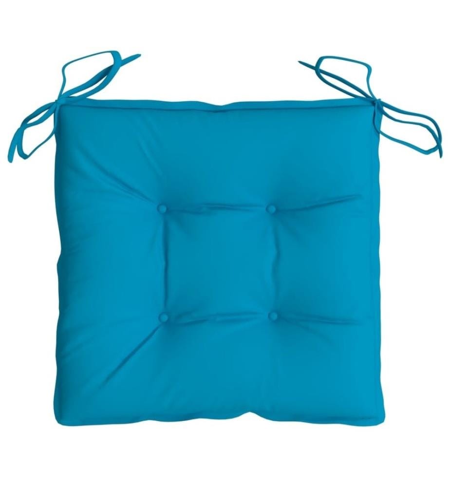Stuhlkissen 4 Stk. Hellblau 40x40x7 cm Oxford-Gewebe