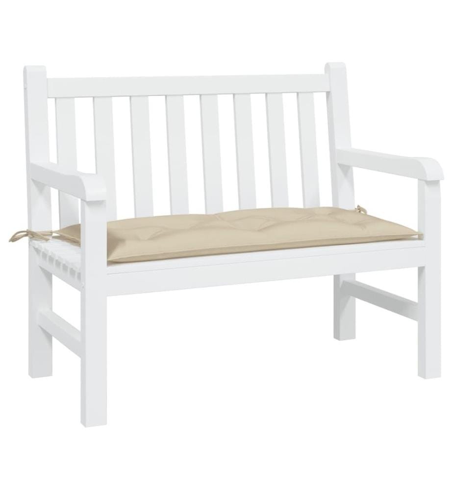 Gartenbank-Auflage Beige 100x50x7 cm Oxford-Gewebe