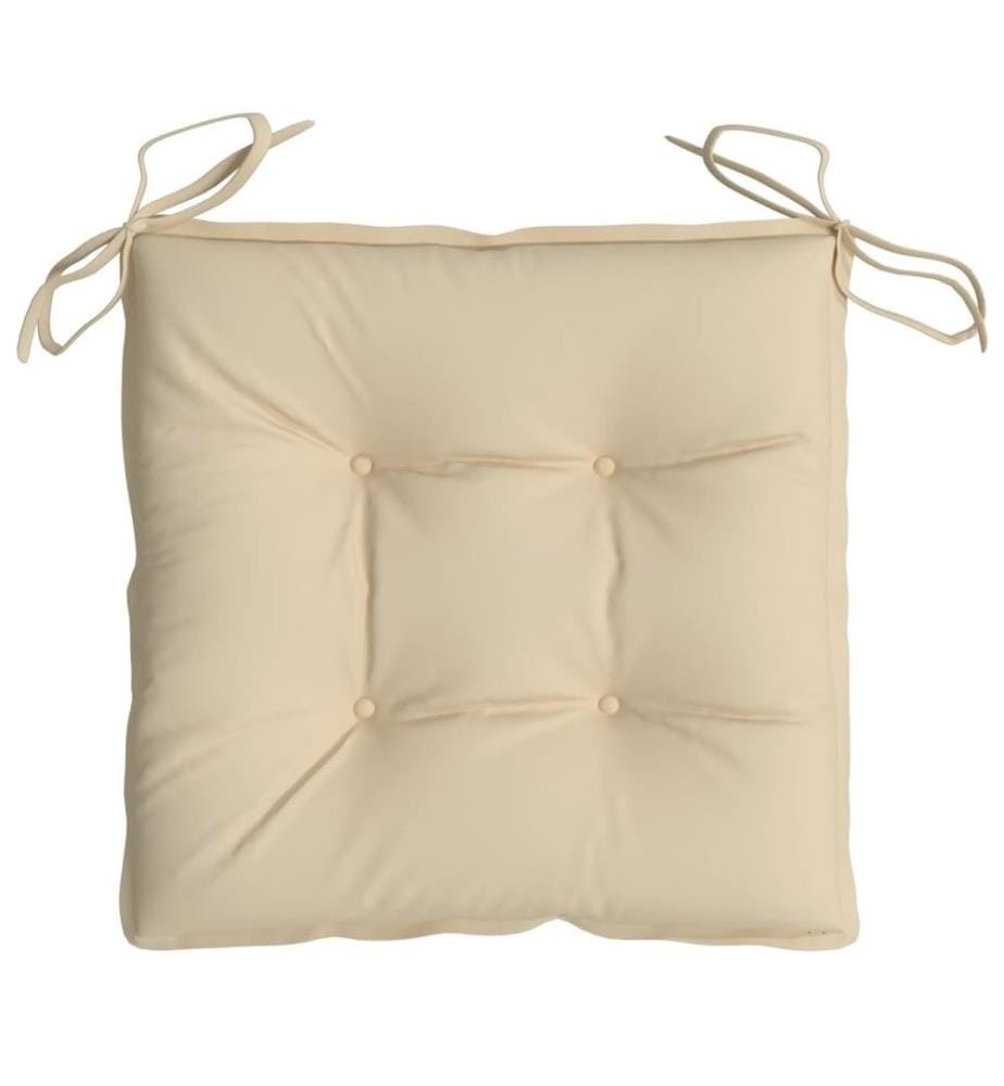 Stuhlkissen 2 Stk. Beige 40x40x7 cm Oxford-Gewebe