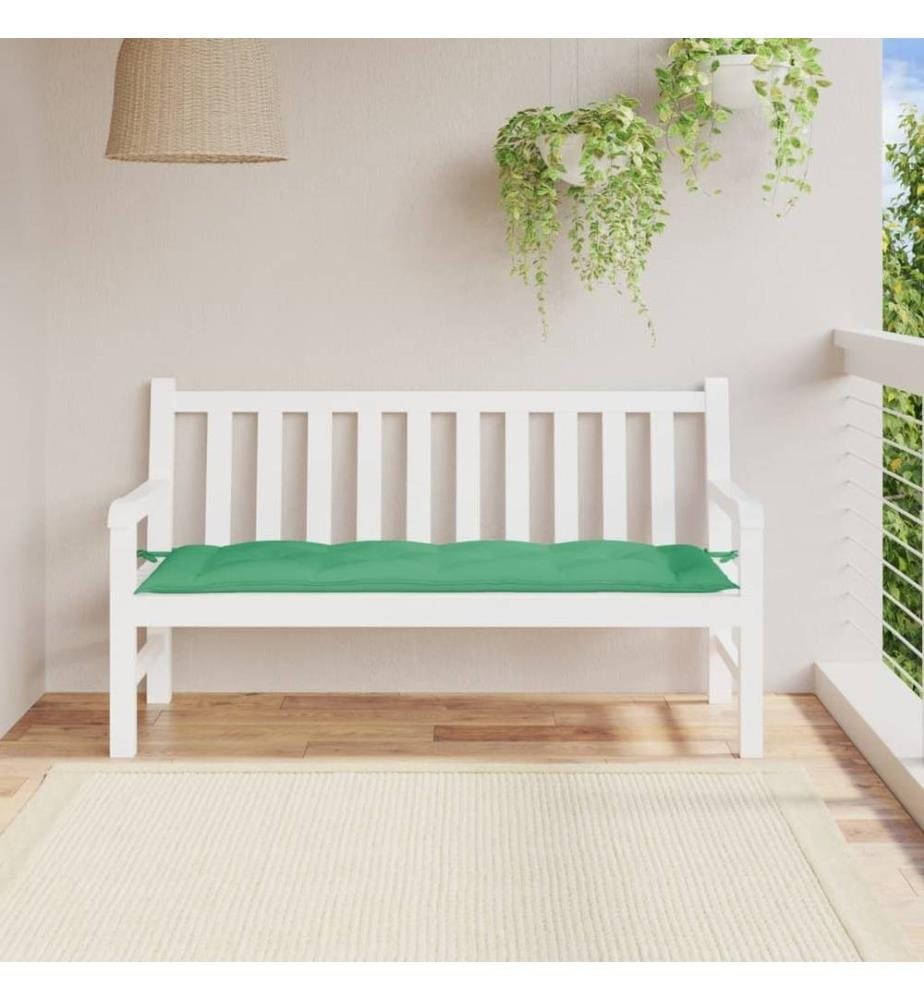 Gartenbank-Auflage Grün 150x50x7 cm Oxford-Gewebe