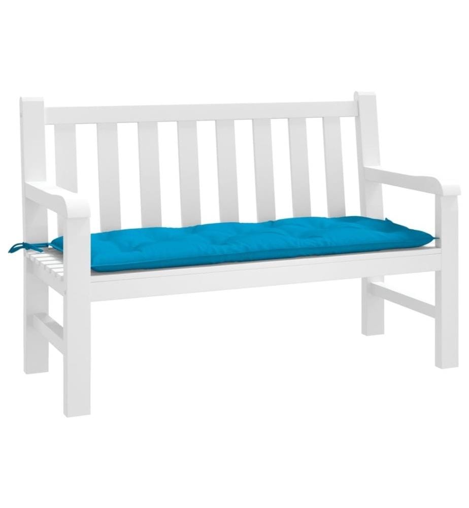 Gartenbank-Auflage Hellblau 120x50x7 cm Oxford-Gewebe