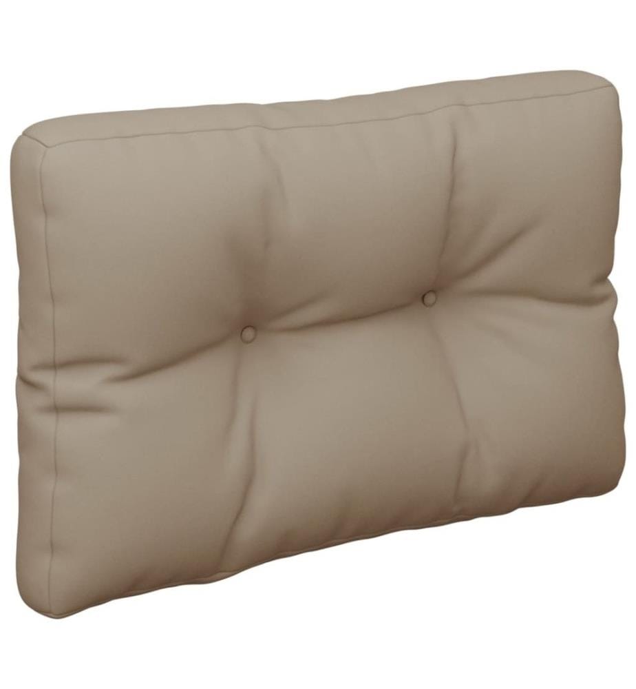 Palettenkissen Taupe 60x40x12 cm Stoff