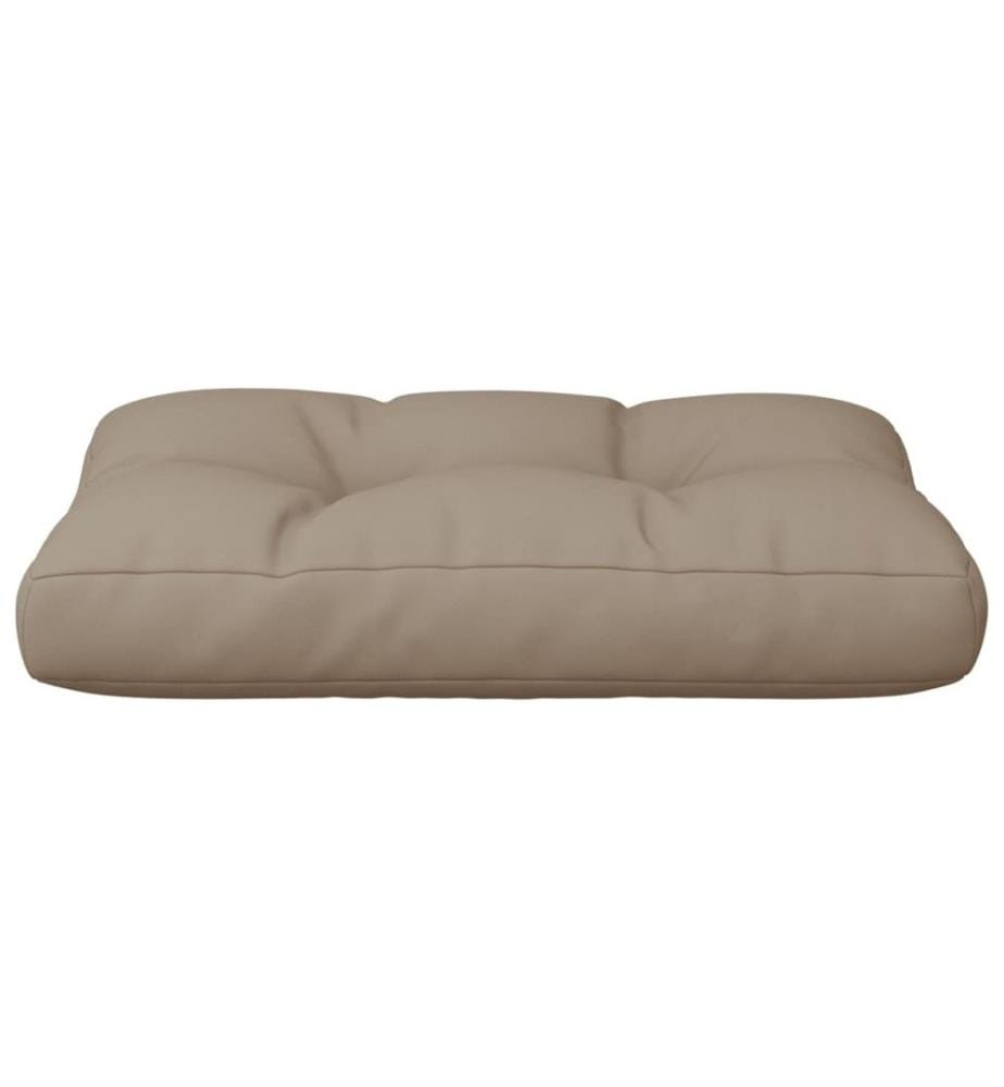 Palettenkissen Taupe 60x40x12 cm Stoff