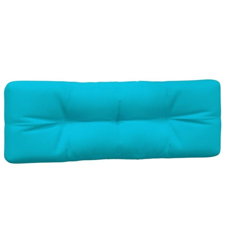 Coussins de palette 2 pcs turquoise tissu