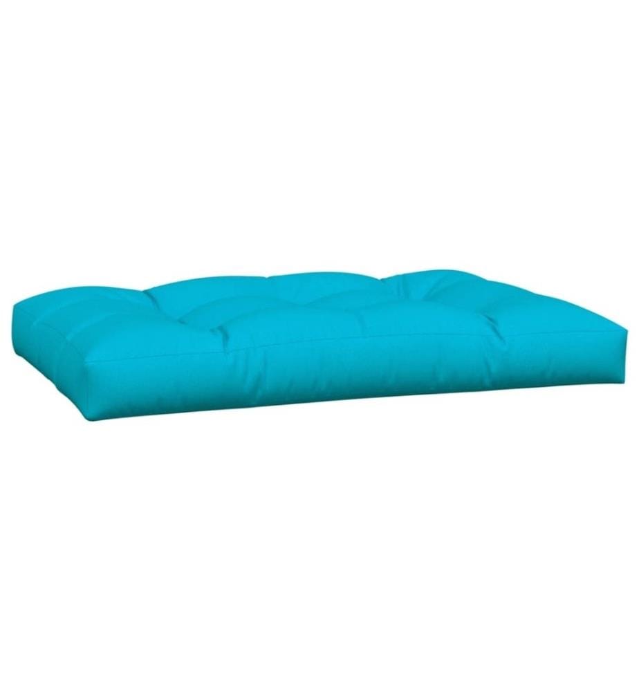 Coussins de palette 2 pcs turquoise tissu