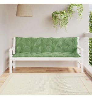 Gartenbank-Auflagen 2 Stk. Bluttmuster Oxford-Gewebe