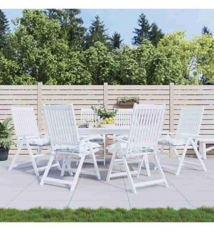 Stuhlkissen 6 Stk. Blattmuster 50x50x7 cm Oxford-Gewebe