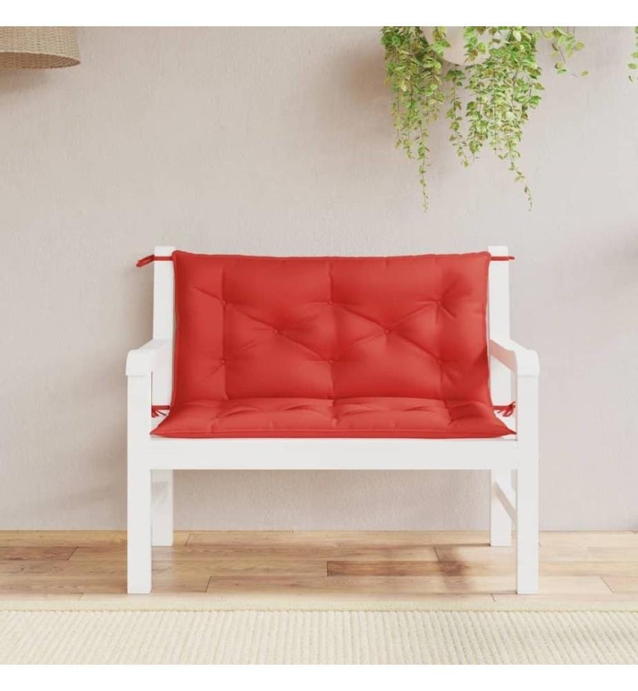 Gartenbank-Auflagen 2 Stk. Rot 100x50x7 cm Oxford-Gewebe