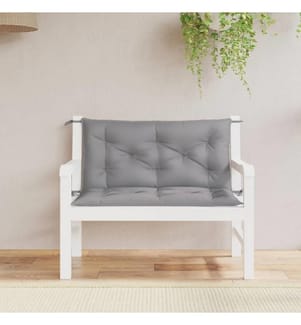 Gartenbank-Auflagen 2 Stk. Grau 100x50x7 cm Oxford-Gewebe