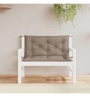 Gartenbank-Auflagen 2 Stk. Taupe 100x50x7 cm Oxford-Gewebe