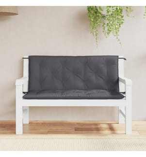 Gartenbank-Auflagen 2 Stk. Anthrazit 120x50x7 cm Oxford-Gewebe