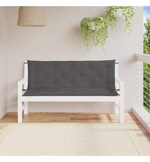 Gartenbank-Auflagen 2 Stk. Anthrazit 150x50x7 cm Oxford-Gewebe