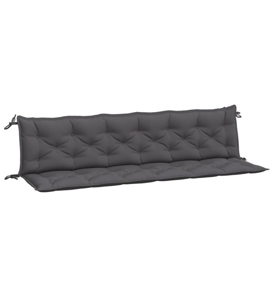 Gartenbank-Auflagen 2 Stk. Anthrazit 200x50x7 cm Oxford-Gewebe