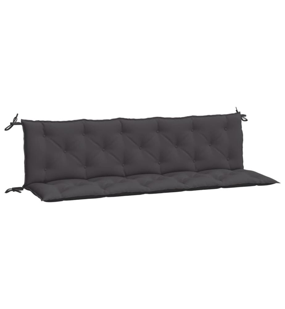 Gartenbank-Auflagen 2 Stk. Anthrazit 180x50x7 cm Oxford-Gewebe