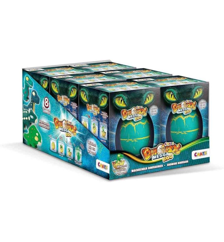 CRAZE Mega Egg Lot de 6 oeufs Dinosaures Qui écl…