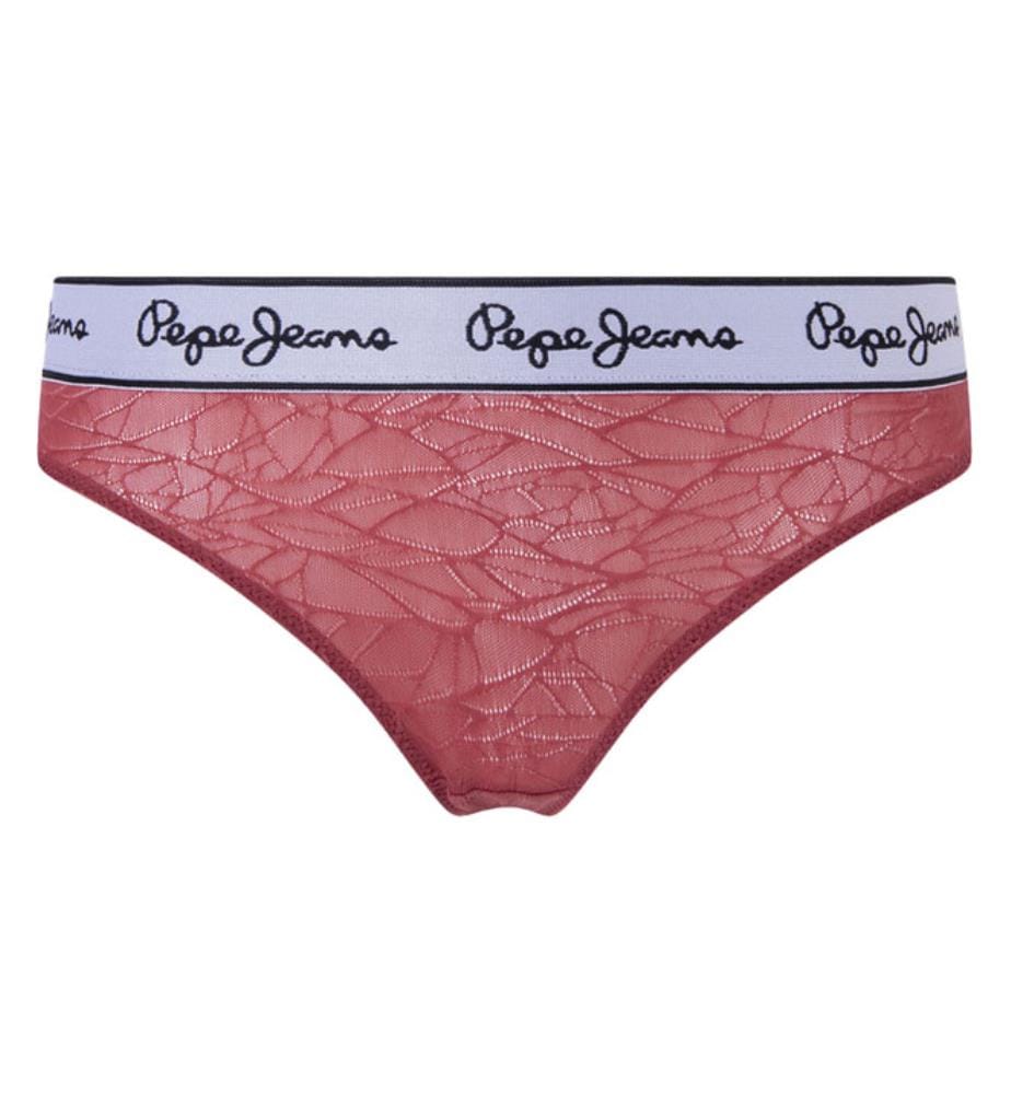 PEPE JEANS String Mesh Thong Bordeaux DeinDeal