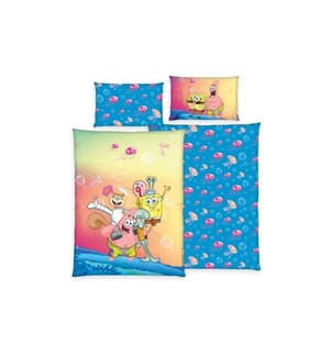 HERDING - Kinderbettwäsche Spongebob 160 x 210 cm