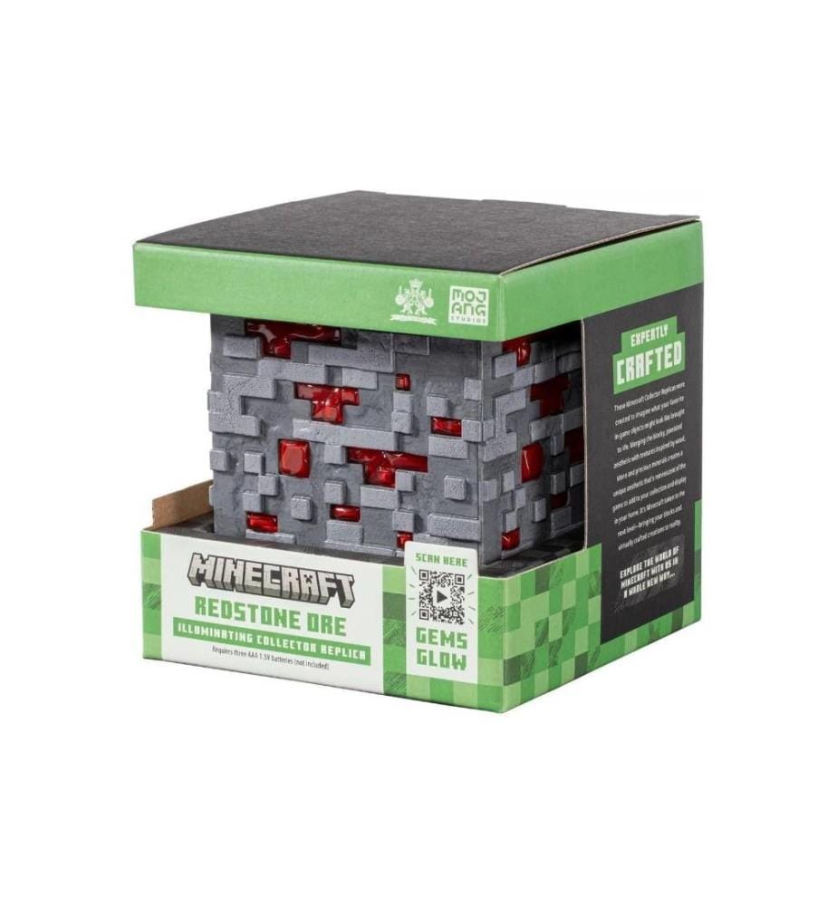 PALADONE - Lampe décorative Minecraft Illuminating Redstone Ore Cube 10 cm
