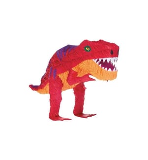AMSCAN - Piñata Dinosaure, Orange/Rouge