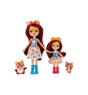 ENCHANTIMALS - Ensemble de pions Poupée Felicity Fox et petite soeur