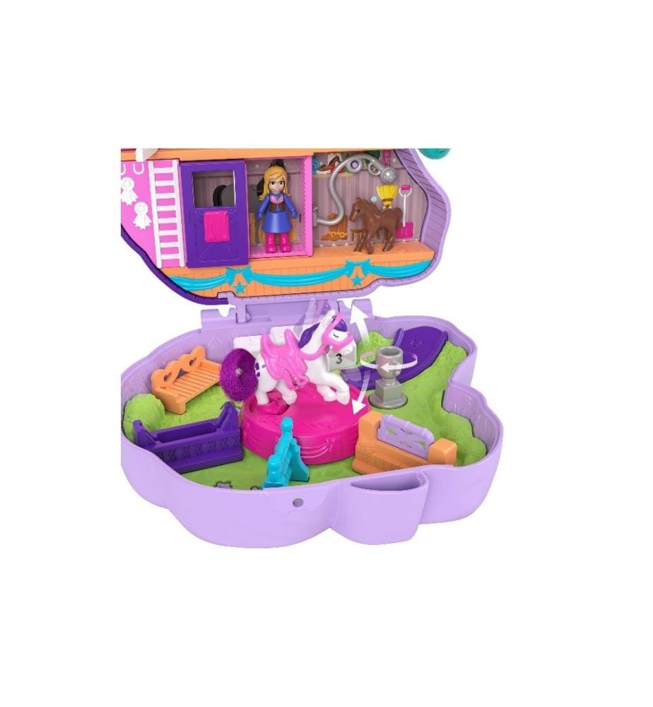 POLLY POCKET - Ensemble de pions Boîte amusant de saut de poney