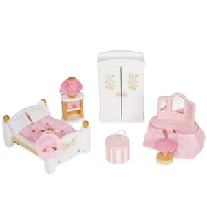LE TOY VAN - Meuble de maison de poupée Set de meubles de chambre à coucher