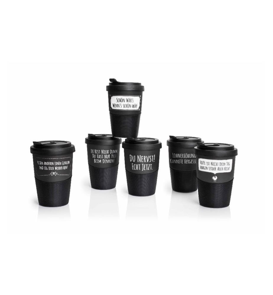 PECHKEKS - Gobelet à café 300 ml, 1 Pièce/s, Noir