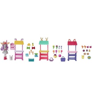 ENCHANTIMALS - Ensemble de pions Marché fermier City Tails