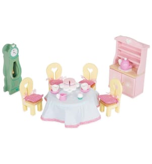 LE TOY VAN - Meuble de maison de poupée Ensemble de meubles de salle à manger